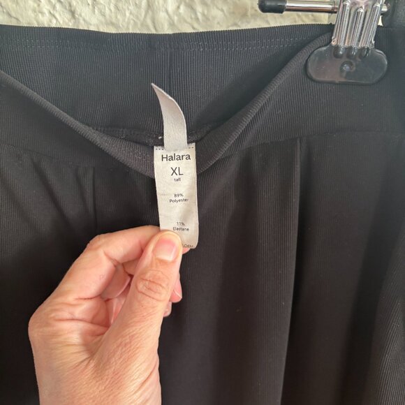 Halara High Waisted Side Pocket Wide Leg Micro Black XL Tall - Picture 5 of 5